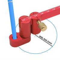 Regla De Dibujo Ajustable Compás De Aluminio Hallazgo De Centro Herramienta De Carpintería Fija Punto Marca Línea Calibradora - details 14