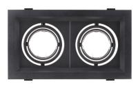 2/4pcs Negro/Blanco Cuadrado Inserción Aluminio Hierro Luz LED Tapa GU10MR16 Soporte De Bombilla Spot Luz Bajo Fijación Fixture - details 7