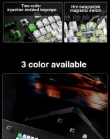 Teclado Mecánico AULA F98X 99 Teclas Tri-modo Intercambiable RGB Ajustable Para Juegos De Esports Con Interruptores Magnéticos - details 2
