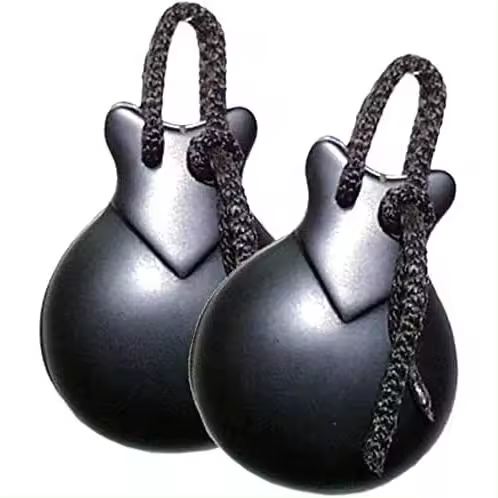 Rockstar Music Jale 71-6  Castañuelas Fibra Especial con funda para Bailes Flamenco - 1