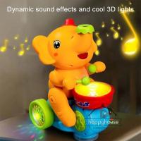 Elefante Músico Caminante Con Batería Y Luz LED Juguete Educativo Interactivo Para Niños Actividad Sensorial Musical Aprendizaje - details 3