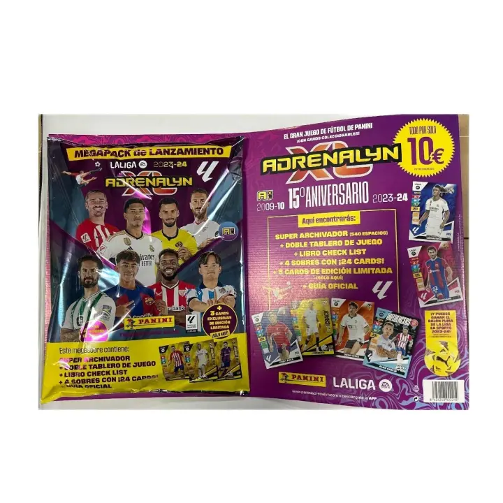 Pack de Archivador y 4 Sobres Adrenalyn XL 2023/24 de la Liga  EA Sportsl - Coleccionables Oficial de Panini - 1