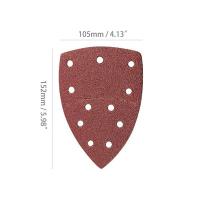 20pcs Hojas De Amoladora Para Ratón 105x150 Mm Con Sujeción De Encaje Gritos 40-320 Assorted Para Pulido Y Amolado - details 3