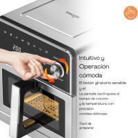 Freidora de Aire XXL 10L – 1800W Air Fryer con Doble Resistencia Arriba y abajo | Freidora sin Aceite con Ventana, 8 en 1, Pantalla Táctil. - details 3