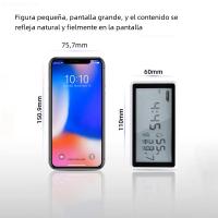 Estación Meteorológica Electrónica Deli Con Termómetro Y Higrómetro Precisión Alta Para Interior Con Reloj Y Control De Temperatura - details 2