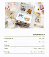 Cinta Adhesiva Creativa Yoofun 5x200cm Para Scrapbooking Y Diarismo Floral Con Diseño De Pétalos Y Hojas Para Manualidades Y Decoración - details 1