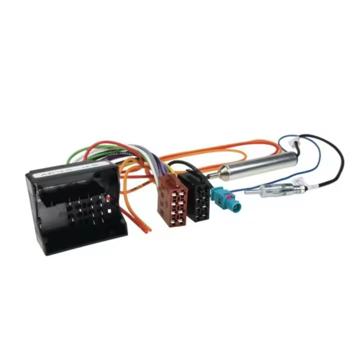 Conector Quadlock ISO Adaptador Antena VOLKSWAGEN VW Seat Alhambra Altea Exeo Ibiza Leon Mii Toledo COMPATIBLE - 1