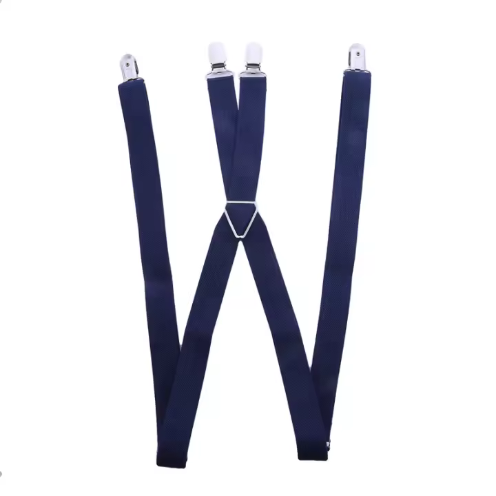 Almohadillas De Ajuste Elasticidad Para Hombres Y Mujeres Con 4 Clip Braces De Adultos X Tipo Espalda Ancha Para Trabajo Moda Jockstrap - 1