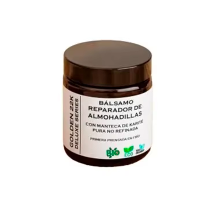 Bálsamo Reparador de Almohadillas Golden 22k para Perros y Gatos con Manteca de Karité Pura No Refinada - 1