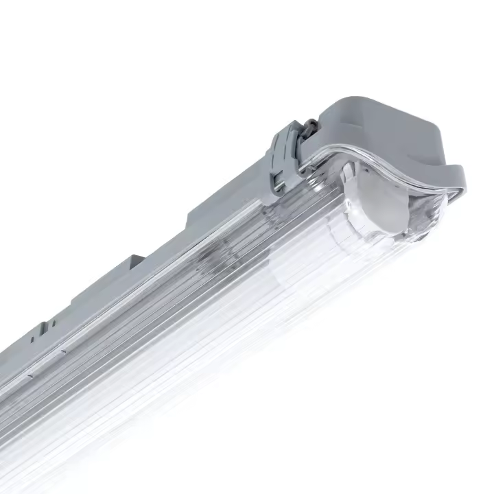 LEDKIA LIGHTING - Pantalla Estanca Slim para Tubo LED 150 cm | IP65 Resistente al Agua | Conexión Lateral | Ideal para Interior y Exterior, 1500 mm, Plástico - 1