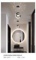 Lámpara Colgante De Techo LED Para Decoración De Hogar Y Entradas Estilo Estelar Lámpara De Noche Para Dormitorio Y Sala De Estar Material Metálico Y Acrílico Fuente De Luz LED 220V - details 8