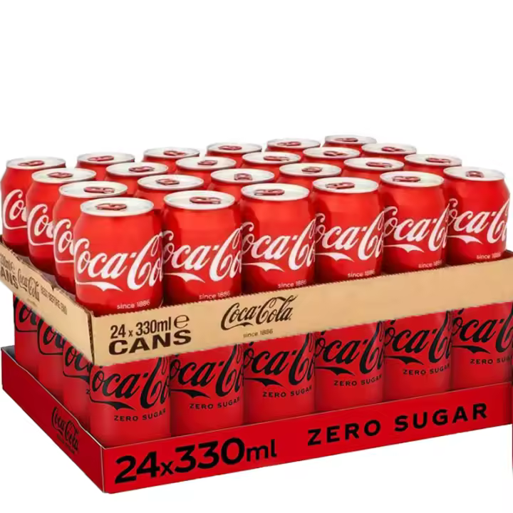 48 Latas De COCA COLA / COCACOLA ZERO SABOR ORIGINAL, 2 CAJAS 24Unidades lata 33cl / 330ml, Envio Desde España - 1