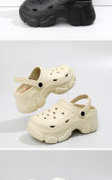 Sandalias De Plataforma Para Mujer 7cm Estilo Coreano Casual Confortable De Alta Calidad Antideslizantes Para Playa Y Jardín Moda Con Agujeros - details 9