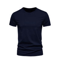 Camiseta De Algodón Para Hombre Y Mujer Manga Corta Suelta Casual Básico Cuello En V Color Sólido Camiseta De Verano - details 3