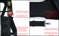 Cinturón De Herramientas Con Alforjas Para Construcción Padded Work Belt Suspenders Unisex Para Carpintero/Electricista/Tejedor/Farmer - details 2