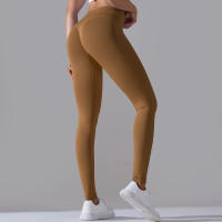 Leggings De Yoga Para Mujer Cintura Alta Levantamiento De Caderas Gimnasio Sin Costuras Pantalones De Deporte Fitness Running - details 30