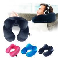 Almohada De Viaje En Forma De U Para Avión Inflable Almohada De Cuello Cómoda Para Dormir En Casa Y Oficina Uso Doméstico Y De Viaje - details 0