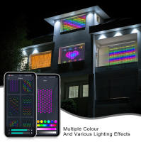 Luces De Navidad Fairy Colorida LED Cadena Bluetooth RGBIC Adresable Para Cortina Guirnalda Decoración De Pared Fiesta Boda - details 4