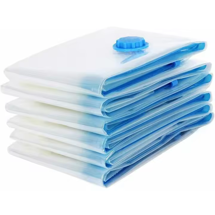 Maxia Market - Kit de 6 Bolsas de Almacenamiento vacío hasta 75% ahorro de espacio para ropa, vestimenta, Bolsa de Almacenamiento y organización - 1