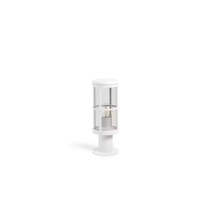Novolux Lighting - Baliza exterior- LUG, uso exterior, E27, 18W, IP54, aluminio, H35 cm, blanco, exterior - 1