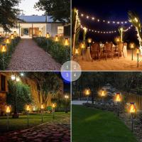 96 Luces De Torcha Solar Para Exterior IP65 Impermeables Luz De Velocidad Para Jardín Patio Iluminación De Césped Estilo Moderno - details 3