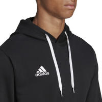 ADIDAS Sudadera Hombre Color Negro con Capucha Entrada 22 - Ideal Entretiempo - Puños Bordados - Bolsillo Canguro - Capucha con Cordones Ajustables - Adidas Sport - Sudadera Negra Adidas - details 3