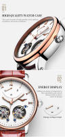 Reloj Mecánico Automático Para Hombre GUANQIN Marca De Lujo Resistente Al Agua Cristal De Zafiro Pulsera De Lujo Con Tourbillon Y Luminosidad - details 5