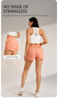 Shorts Deportivos Para Mujer Yoga Fitness Cintura Alta Holgados Tres Cuartos Elásticos Quick-Drying Transpirables Antiglareantes - details 10