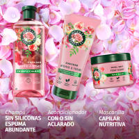 Herbal Essences | Suavidad Champú Aroma A Rosas. Ayuda A Suavizar E Hidratar El Pelo Seco. Con Esencia De Rosas. De Origen Natural*. Sin Siliconas, Vegano Y No Testado En Animales 6x350ML - details 1