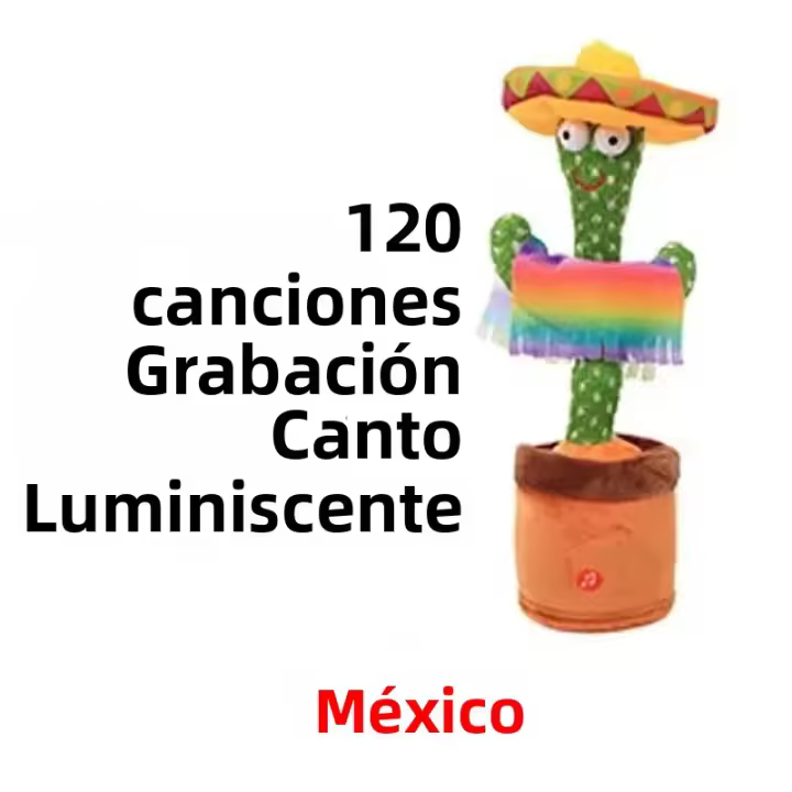 Juguete Eléctrico De Peluche De Espinilla Para Niños Que Danza Y Habla Con 120 Canciones Regalo De Cumpleaños Y Navidad Educativo Y Divertido Para Niños De 3 a 12 Años - 1