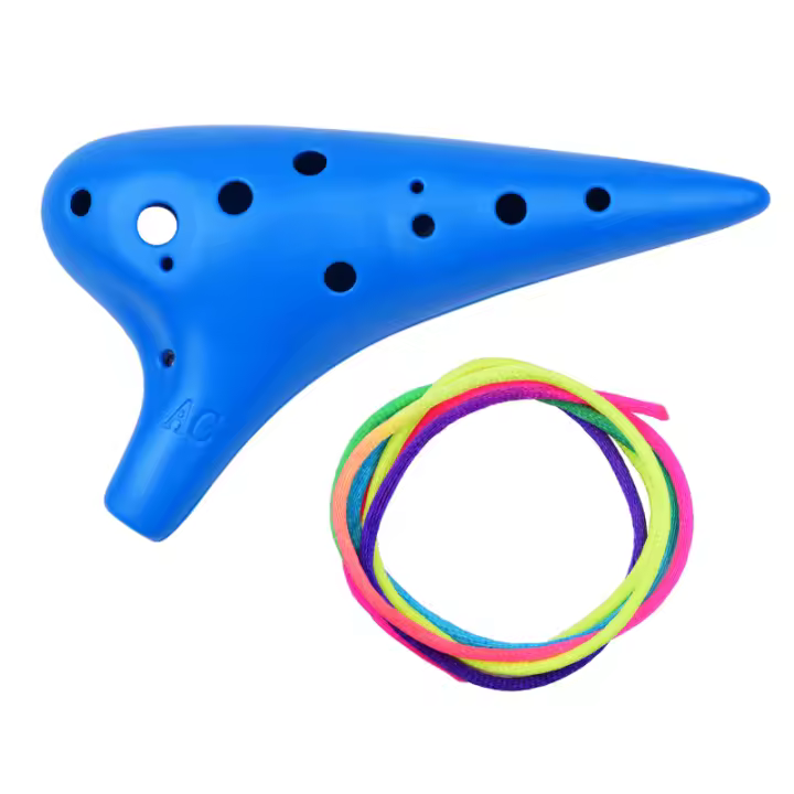 Ocarina De Plástico Con 12 Agujeros Flute Alto C Instrumento Musical Para Amantes De La Música Y Principiantes Con Partitura Incluida - 1