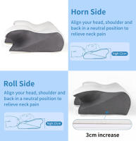 Almohada con memoria nuevo producto almohada para el cuello de rebote lento núcleo de espuma de memoria almohada para ayudar a dormir almohada con memoria almohada cervical uso doméstico - details 5