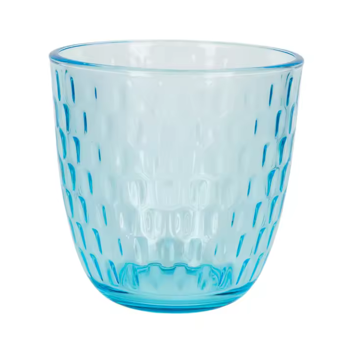 Cofan Set de vasos de agua | Modelo Ópalo | Capacidad: 29 cl | Disponibles en packs de 6 unidades (Color Azul) - 1