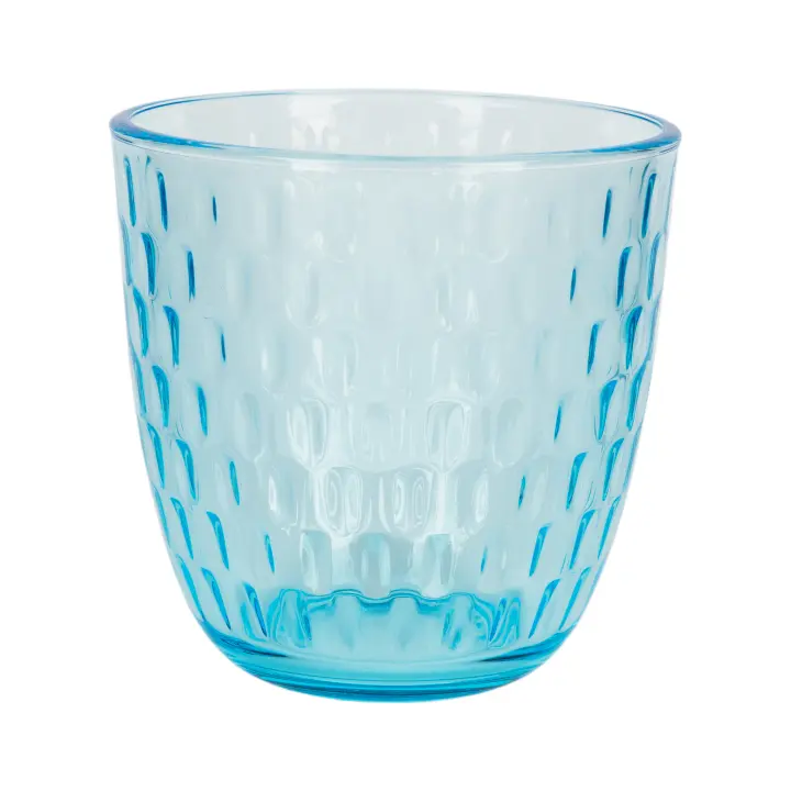 Cofan Set de vasos de agua | Modelo Ópalo | Capacidad: 29 cl | Disponibles en packs de 6 unidades (Color Azul) - 1
