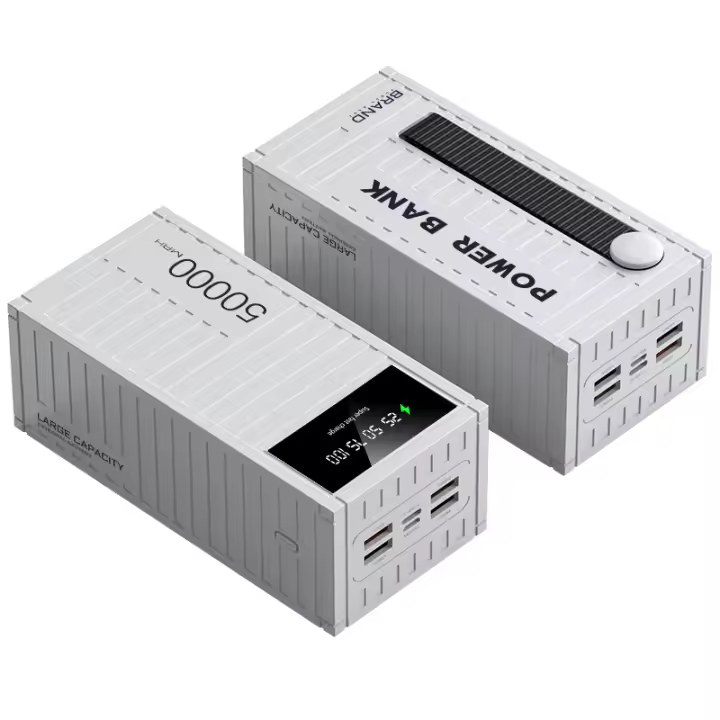 Banco de carga de 50.000 mAh, cargador de carga rápida de 66 W, banco de energía portátil, banco de batería de teléfono, capacidad de 50000 mAh para senderismo, camping, viajes, al aire libre (white） - 1