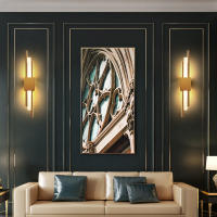 Lámpara De Pared LED Moderna Y Creativa Para Dormitorio Y Sala De Estar Iluminación Minimalista Para Sofa Y TV Fuente De Luz Metálica Dorada Y Negra - details 15