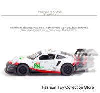 Modelo De Coche De Aleación Porscha RSR 1:32 Con Sonido Y Luz Vehículo De Retroceso Juguete De Decoración Para Niños Simulación Alta - details 9