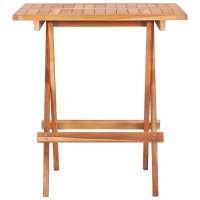 vidaXL Mesa plegable de bistró de madera maciza de teca 60x60x65 cm - details 2