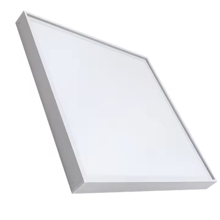 LED ATOMANT Kit Panel LED 60x60cm CCT 48W 5000 lúmenes con soporte de superficie blanco incluido, CCT (Selector de Color Blanco Calido, Neutro y Frio), ideal para oficinas, cocinas, comercios o pasillos, instalación en techo sin necesidad de empotrar - 1