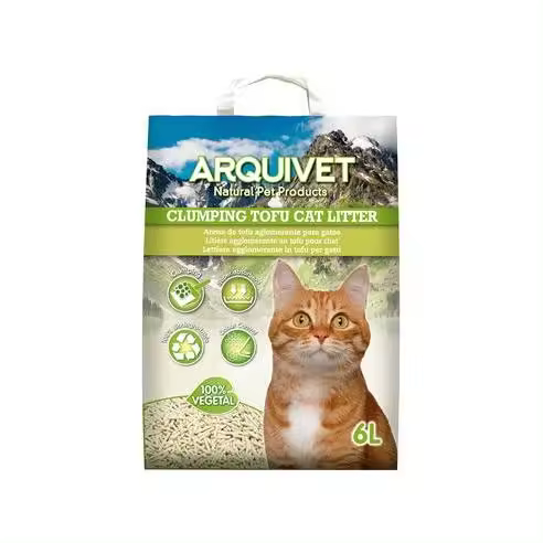 ARQUIVET Arena aglomerante de tofu para gatos 6L - 1