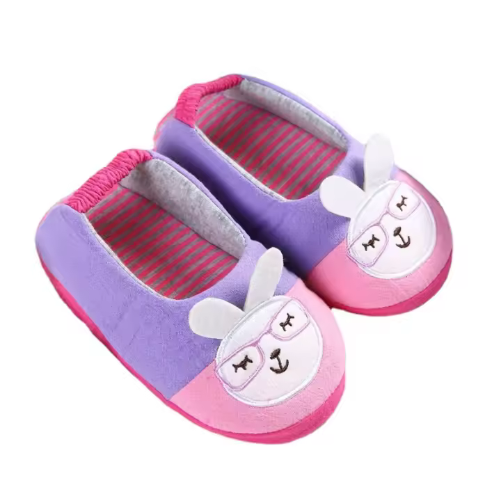 Zapatillas De Interior Para Niños Y Niñas Con Estampado Animal Cómodas Y Transpirables Talla True Fit Material Principal Poliéster - 1