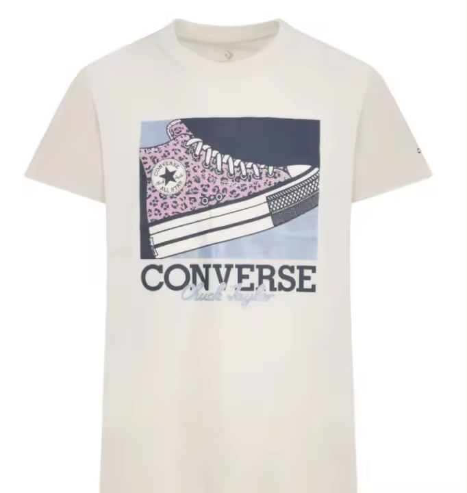 Camiseta CONVERSE CNVG FLORAL LEOPARD SNEAKER TE 4CG166 W0L Beige - 1