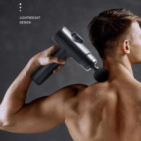 Masajeador De Músculo Portátil Fascia Gun Percusión Profunda Para Atletas Massajeador De Relajación Corporal Material Plástico Negro - details 1