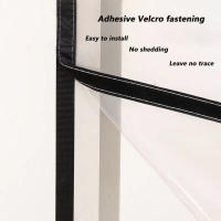 Cortina De Ventana Invernal Transparente De Plástico Grueso Antiviento Aislante Térmico Para Dormitorio Protección Contra El Frío - details 11