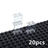 20Pcs Bloques De Construcción DIY Transparentes 1x2x2 Ventanas Marco De Pared Ciudad Edificios Gruesos Juguetes Para Niños De 6 a 12 Años - details 1