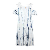 Nuevo Vestido Impreso De Verano Para Mujer Hombros Descubiertos Con Encaje Manga Corta Largo Hasta La Rodilla Estilo Casual - details 11