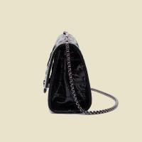 Bolso Cruzado De Moda Para Mujer 2024 Con Cadena Bolso De Hombro Unico Material PU Lining Interior Con Bolsillo Y Cierre De Cremallera Y Hasp - details 3