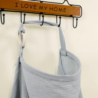 Mantel De Amamantamiento Ajustable De Algodón 100% Para Madres Salidas Con Bebé Muslin Cubierta Para Lactancia Y Privacy Apron Para Carrito De Compras - details 3