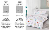Funda Nórdica Infantil para Cama 3 Piezas - Incluye Fundas Poliéster Nórdico, sábana bajera para colchon de hasta 20cm, 1 Fundas de Almohada,con Patrón Moderna de Poliéster Muy Suave Transpirable - details 0