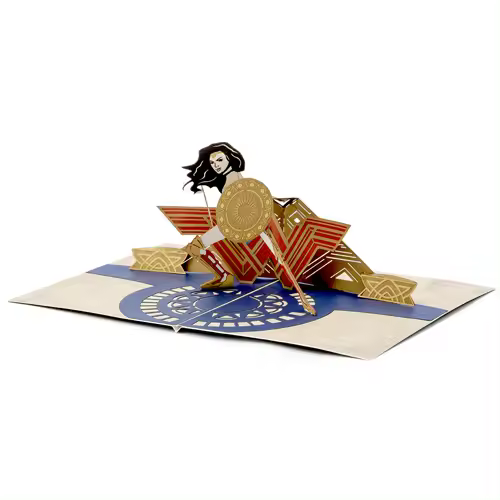 TARJETA 3D POP UP WONDER WOMAN 18 CM - 1